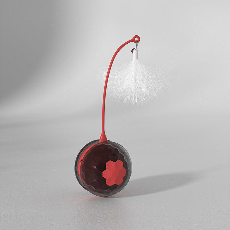 Red intelligent bite-resistant cat toy